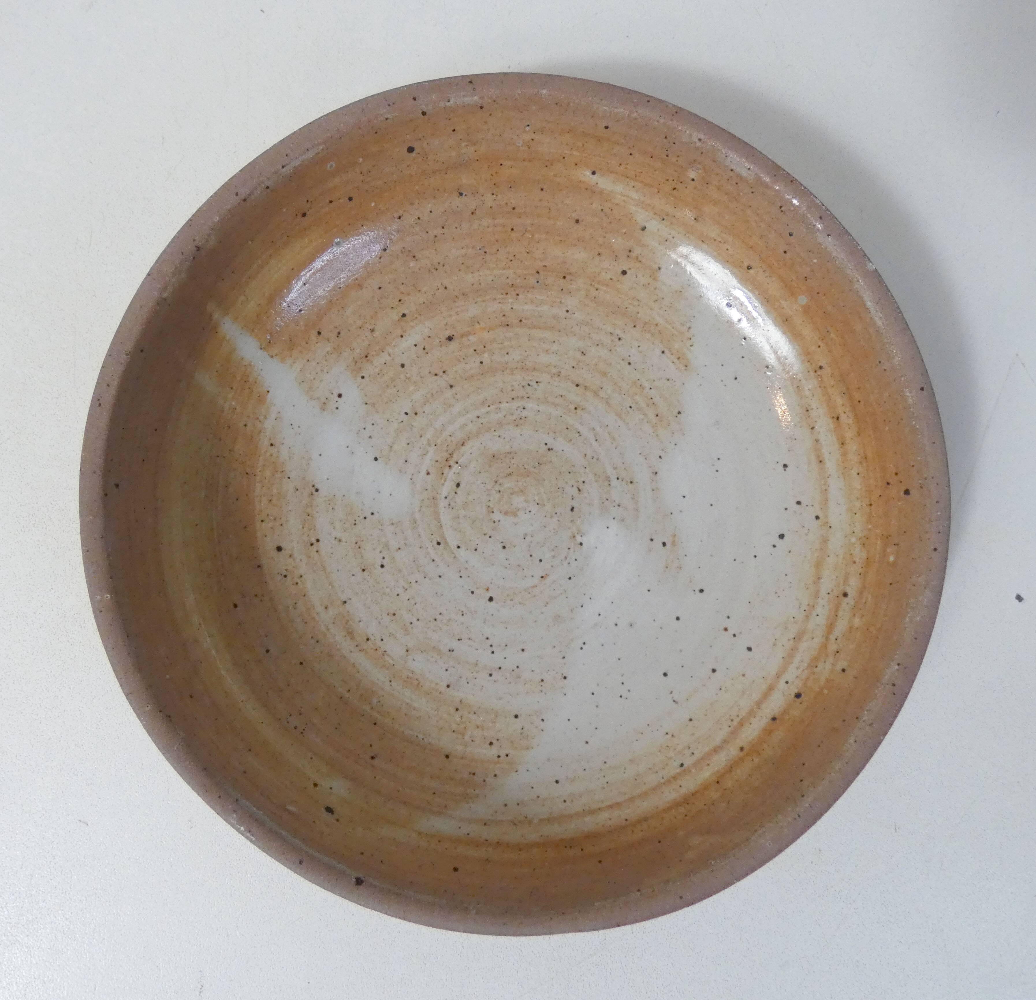 6 Vintage stoneware soup plates