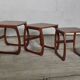 Mid-century nesting coffee tables nathan