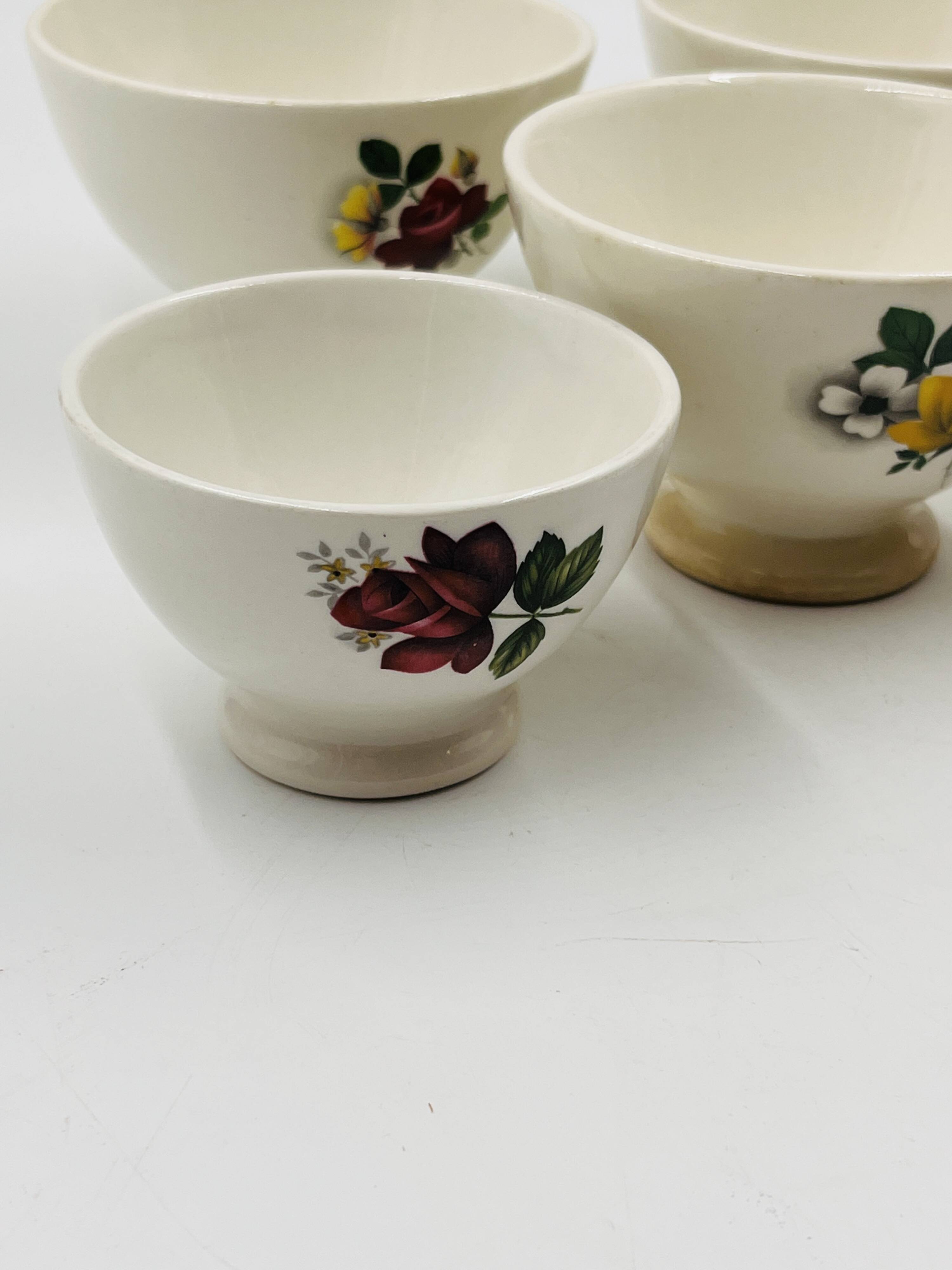 Set of 5 Boch Frères Keramis bowls