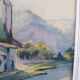 Watercolor signed, artist label on the back Valence, André Raynaud