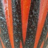Vintage Scheurich Fat Lava vase | West Germany | Orange Black Zi