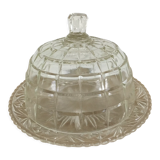 Cheese or dessert bell with glass tray