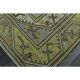 1970s vintage Turkish Oushak handmade wool cotton green area rug 115x205