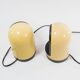 Lampe de table et applique beige intérieur en aluminium années 70