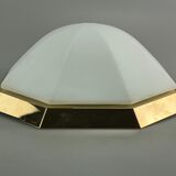 60s 70s Limburg Glashütte Plafoniere ceiling lamp glass space design lamp