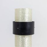 Tripod lamp in granite lucite and lacquered metal. 1950s.