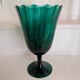 Green chalice vase from the 1970s.
