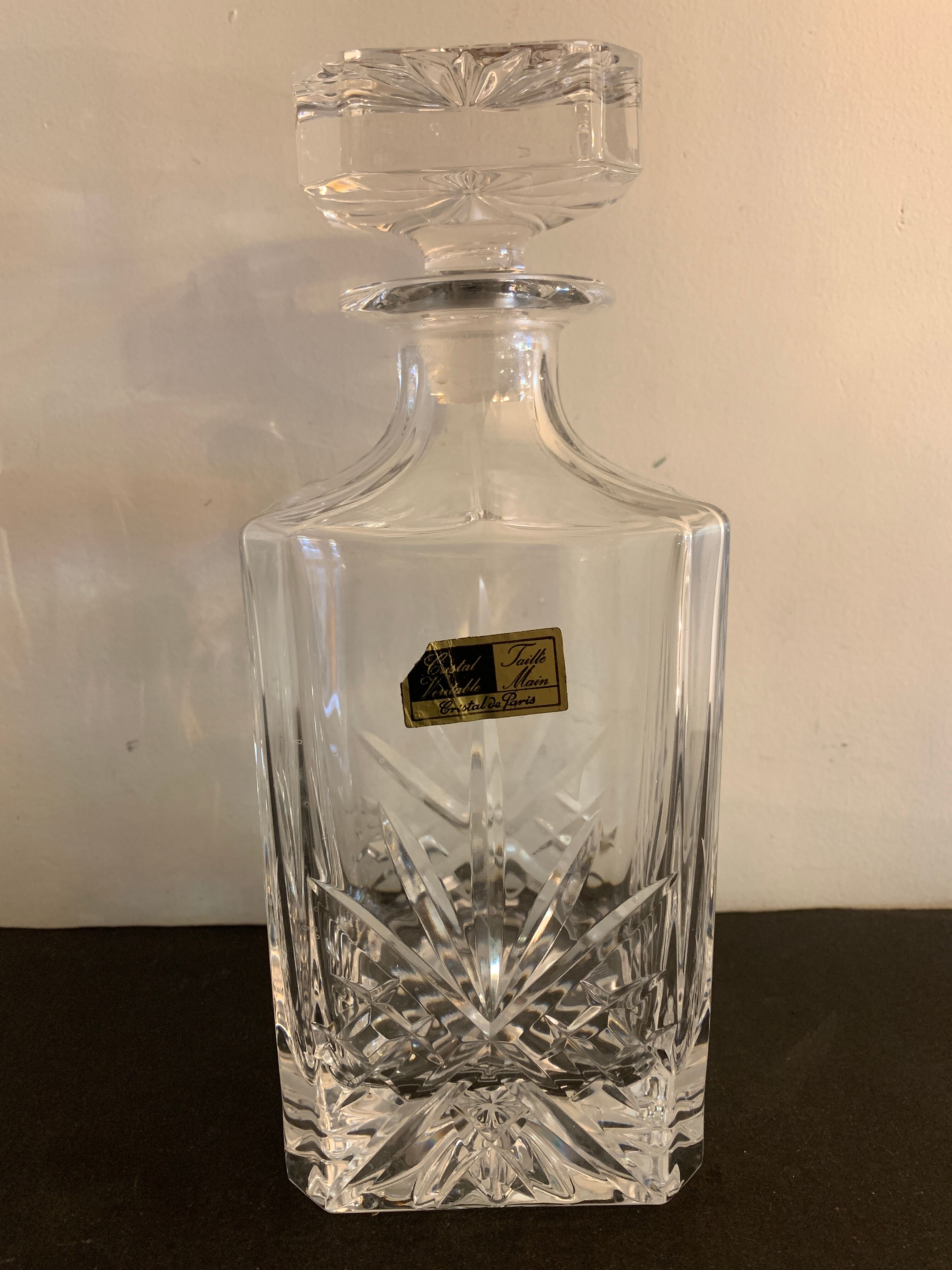 Paris crystal whisky decanter
