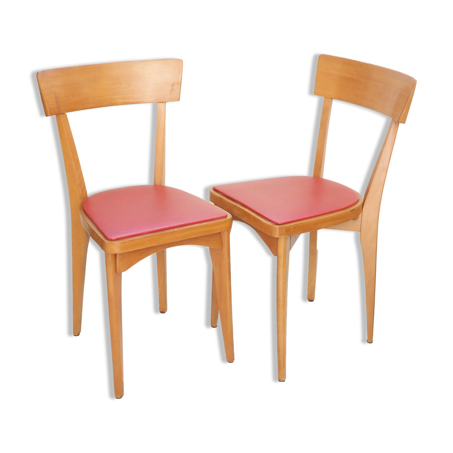 Pair of 50s bistro chairs