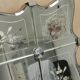 Vintage rectangular / panoramic mirror in Murano style, Venetian Art Deco
