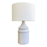 Ceramic lamp, fabric cable 2m, fabric shade