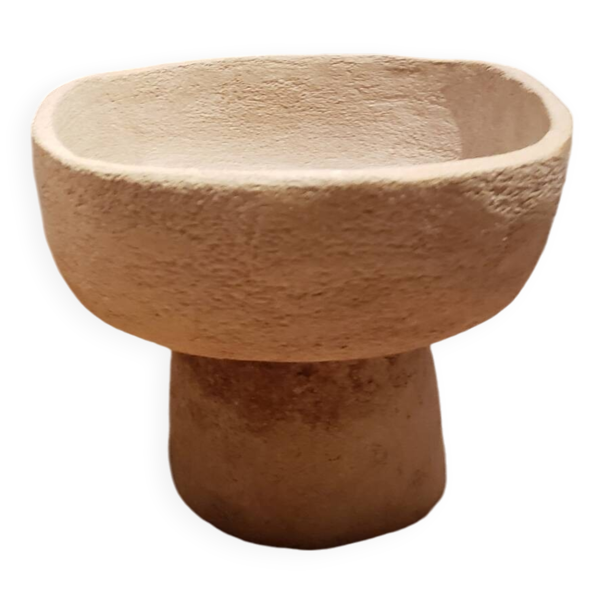 Chamotte stoneware cup