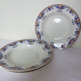 3 vintage soup plates from Moulin des Loups et Hamage, St Gast model 220525