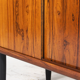 Vintage Danish retro hi-fi furniture in rosewood