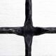 Brutalist cast iron candle holder 1950