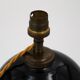 Art Deco black glass ball lamp 1930