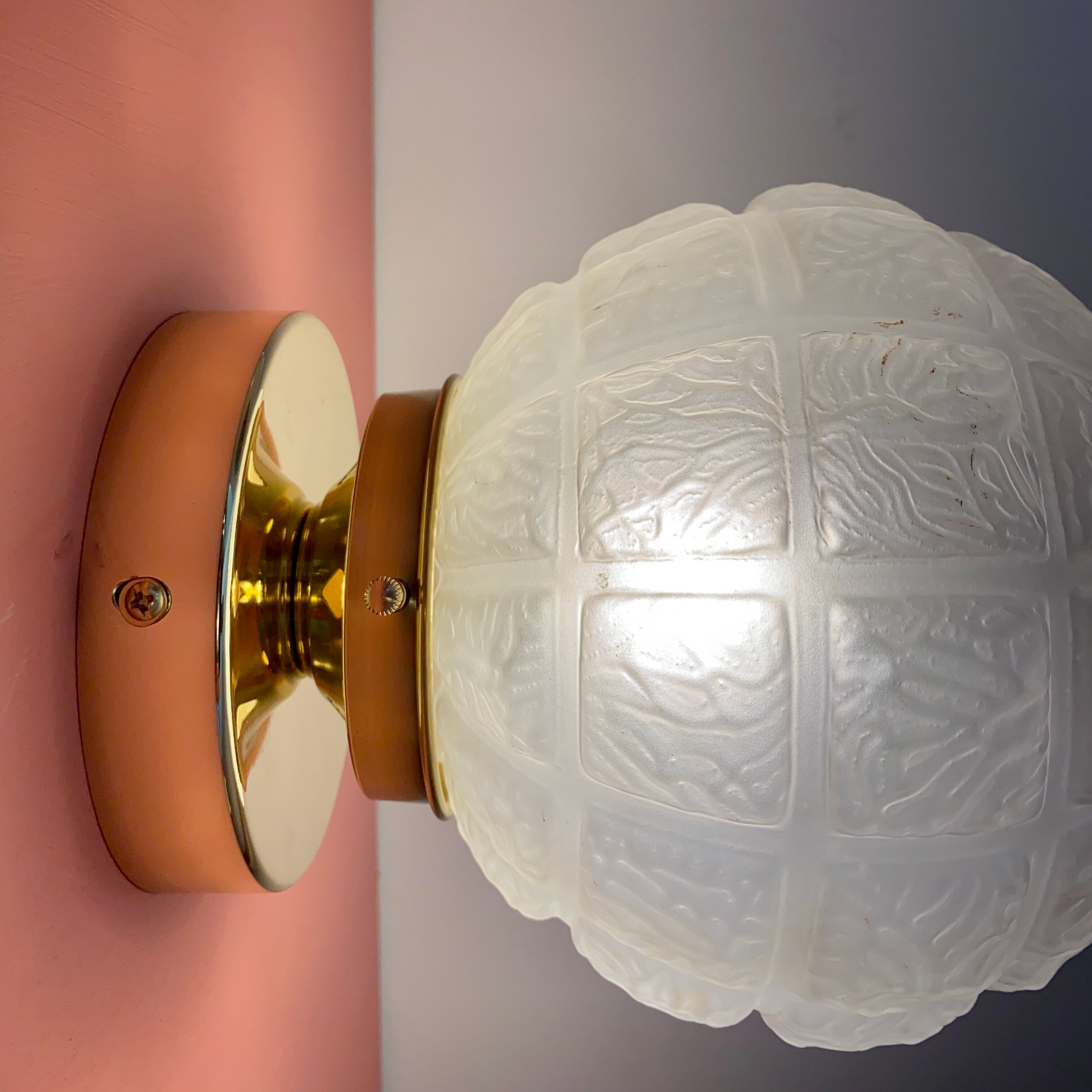 Wall lamp vintage art deco globe