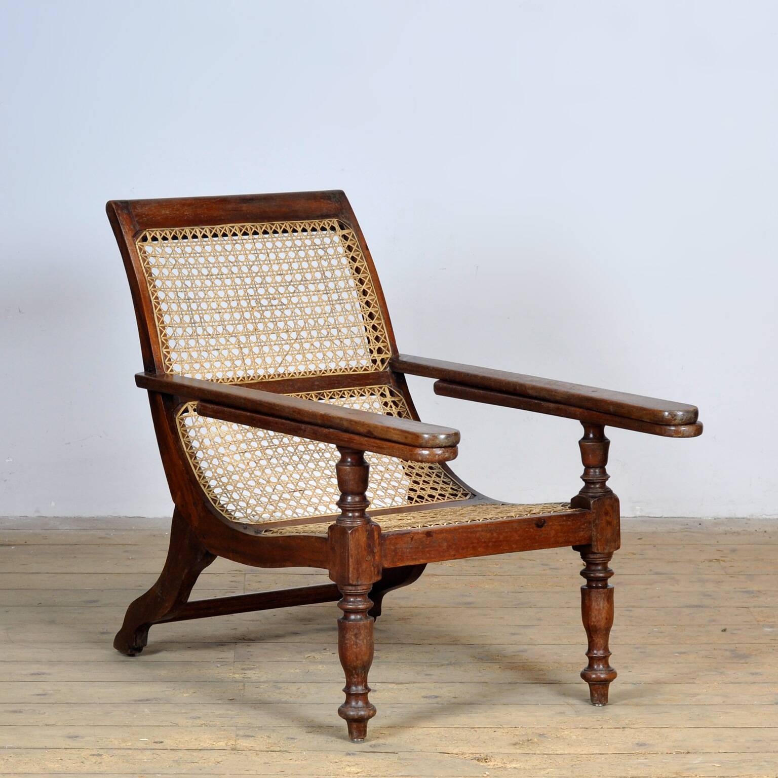 Chaise de plantation indonésienne coloniale hollandaise, vers 1920