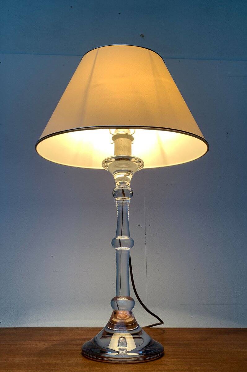 Mid-century German Tiffany glass table lamp by Ingo Maurer, 1960s.