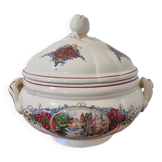 Sarreguemines earthenware tureen Obernai collection