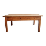 Low wooden farmhouse table - old