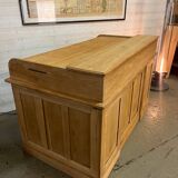 1920s American oak curtain desk