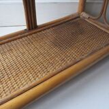 Rattan shelf