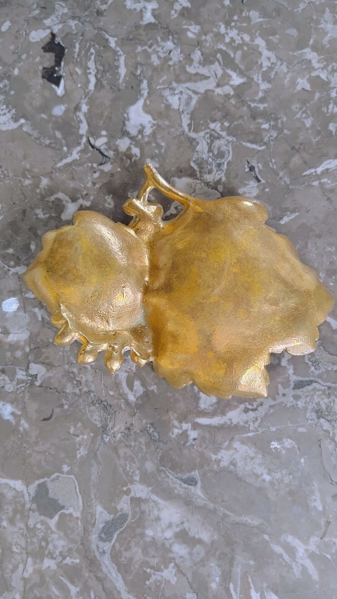 Art Nouveau catchall signed Frédéric Debon – gilded bronze