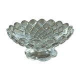 Cut on crystal piedouche signed Baccarat
