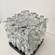 Glass and bakelite ceiling lamp