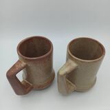 Stoneware mugs, 70s