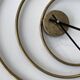Horloge en spirale couleur or
