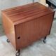 Bar cabinet on wheels