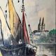 Tableau huile sur panneau