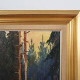 Painting „The Autumn Forest”, Scandinavian design, 1960s