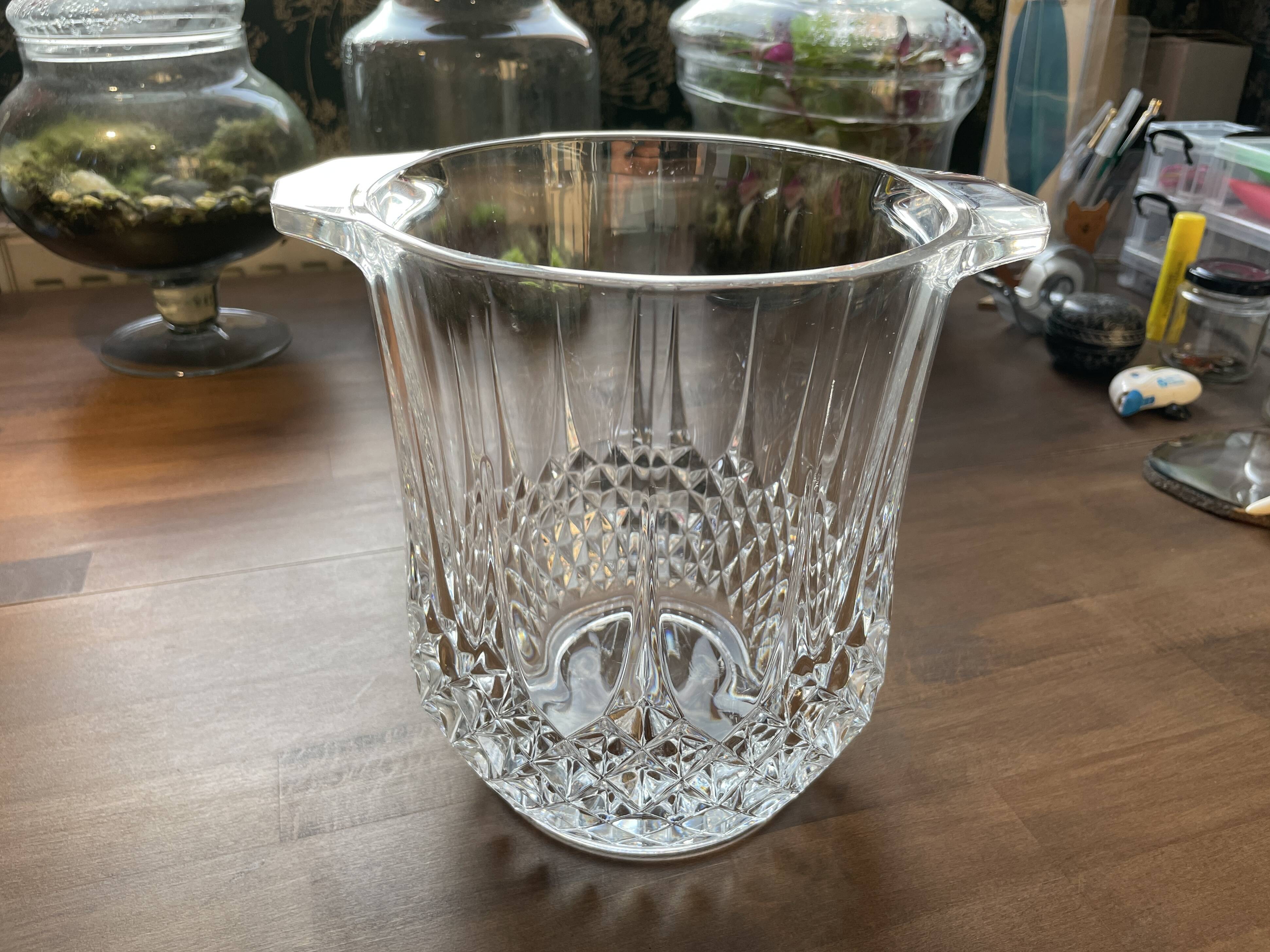 Champagne or ice bucket, Cristal d’Arques, "Longchamp" Collection