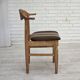 1960s, Danish design by Henning Kjærnulf, et of 4 chairs, wool, oak wood.