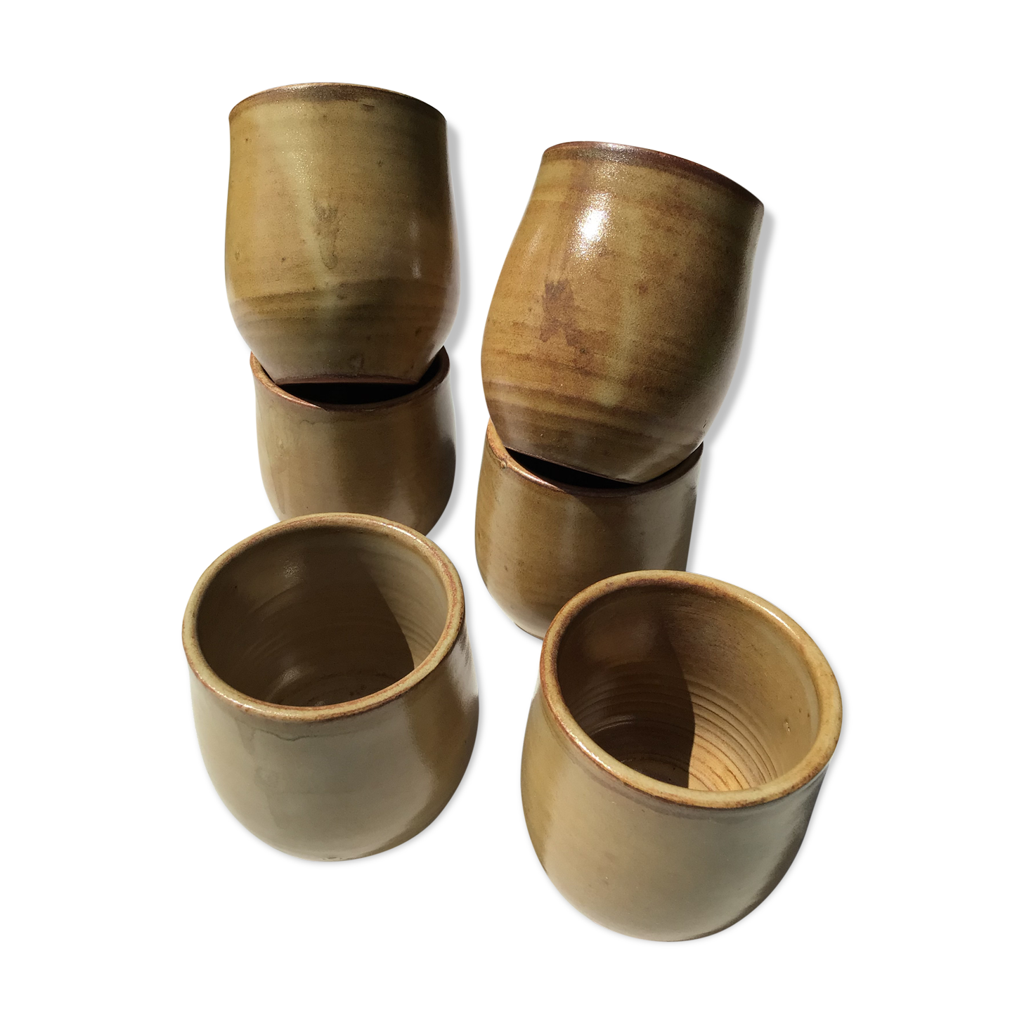 6 cups cups terracotta artisanal beige