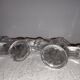 Paire de bougeoirs en verre signés Vannes France