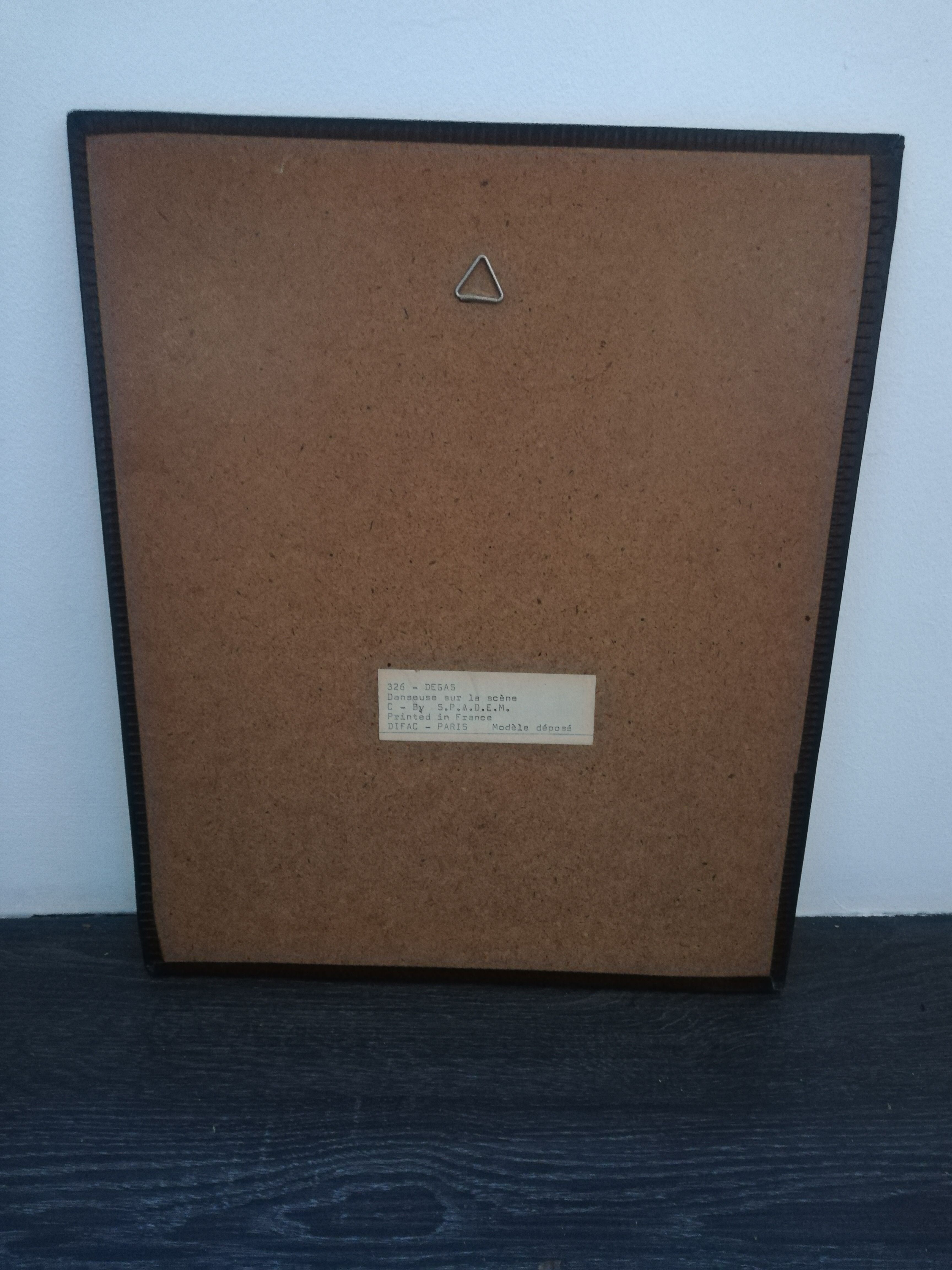 Painting reproduction Degas "Dancer on the stage" SPADEM