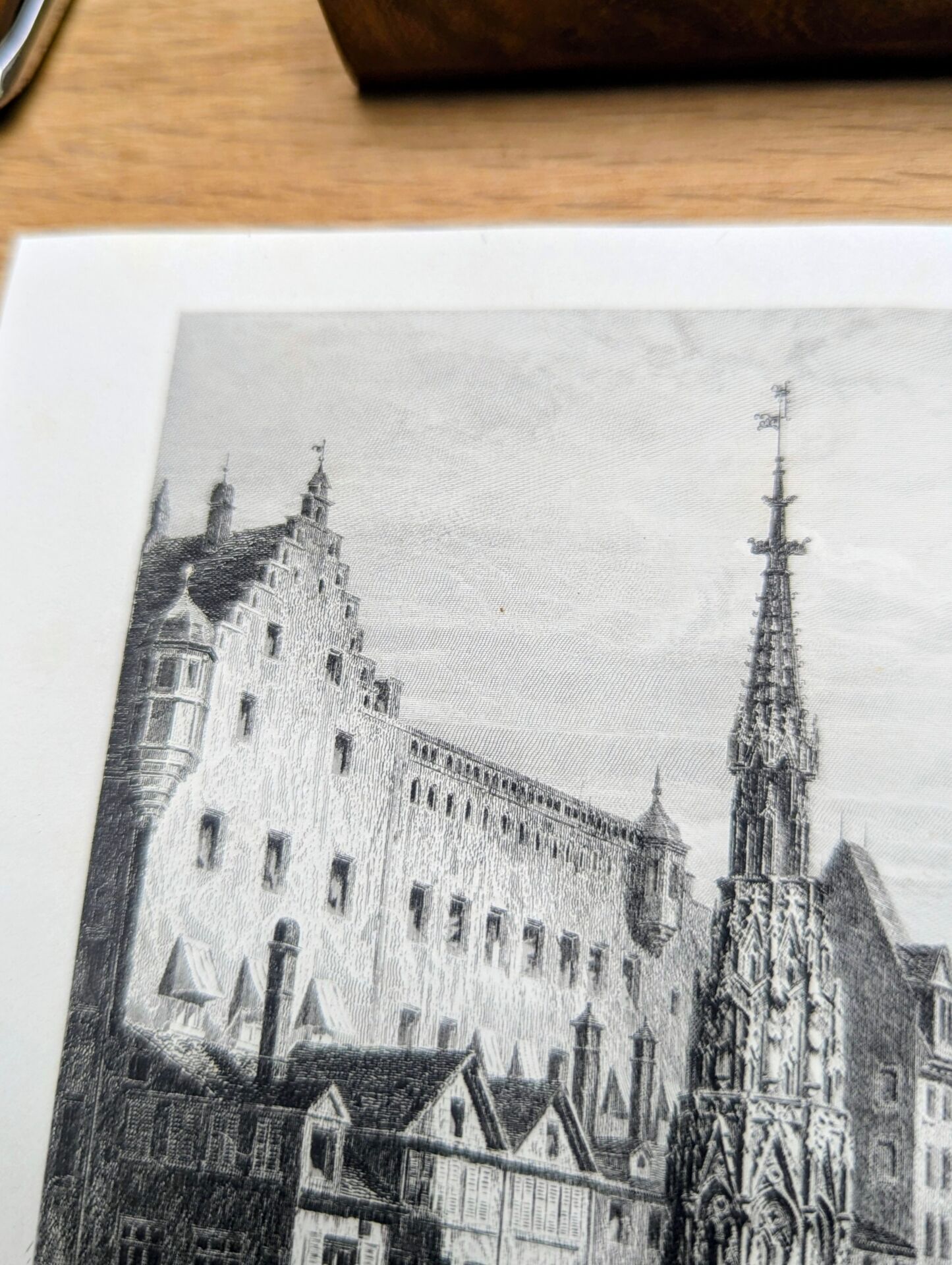 Nuremberg, vintage engraving, printed in 1841.
