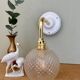 Vintage glass globe angled wall light