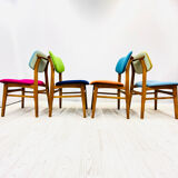Four middle century chairs