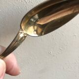 5 small spoons in glazed silver, late 19th century