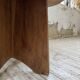 Constructivist gueridon 1950 mahogany