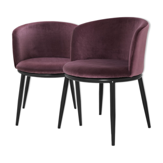 Paire de Fauteuil Milano violet