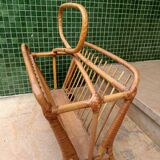 Porte revues rotin