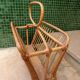 Rattan magazine rack