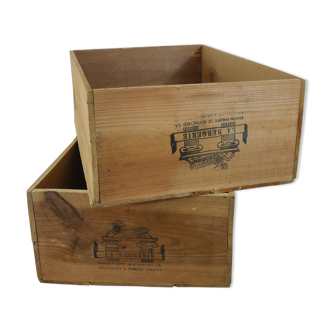 2 boxes wine box Mouton Rothschild Bordeaux 1960