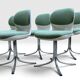5 chaises Space Age Stoll Giroflex 7054